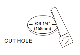 LED 6" Recessed Panel Light 120V 15W PDL-170A-15W