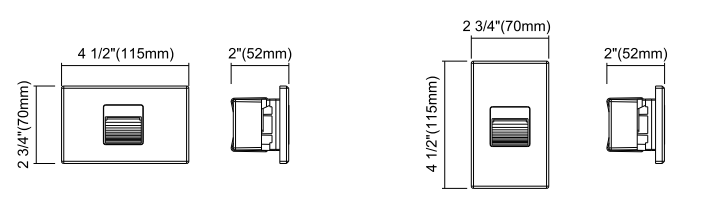 LED Mini Step Light / Wall Light 120V 2.5W LED-UF-36F