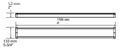 LED 4ft. Linear Wraparound Light 122~277V 48W- WR-4-48W