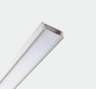 10ft. Aluminum LED U Channel QC-1607 W:5/8" x H:1/4" ID:1/2"