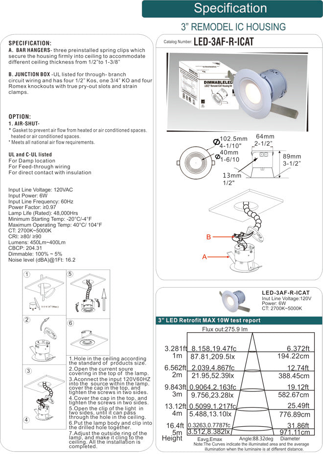 3" Remodel IC Housing