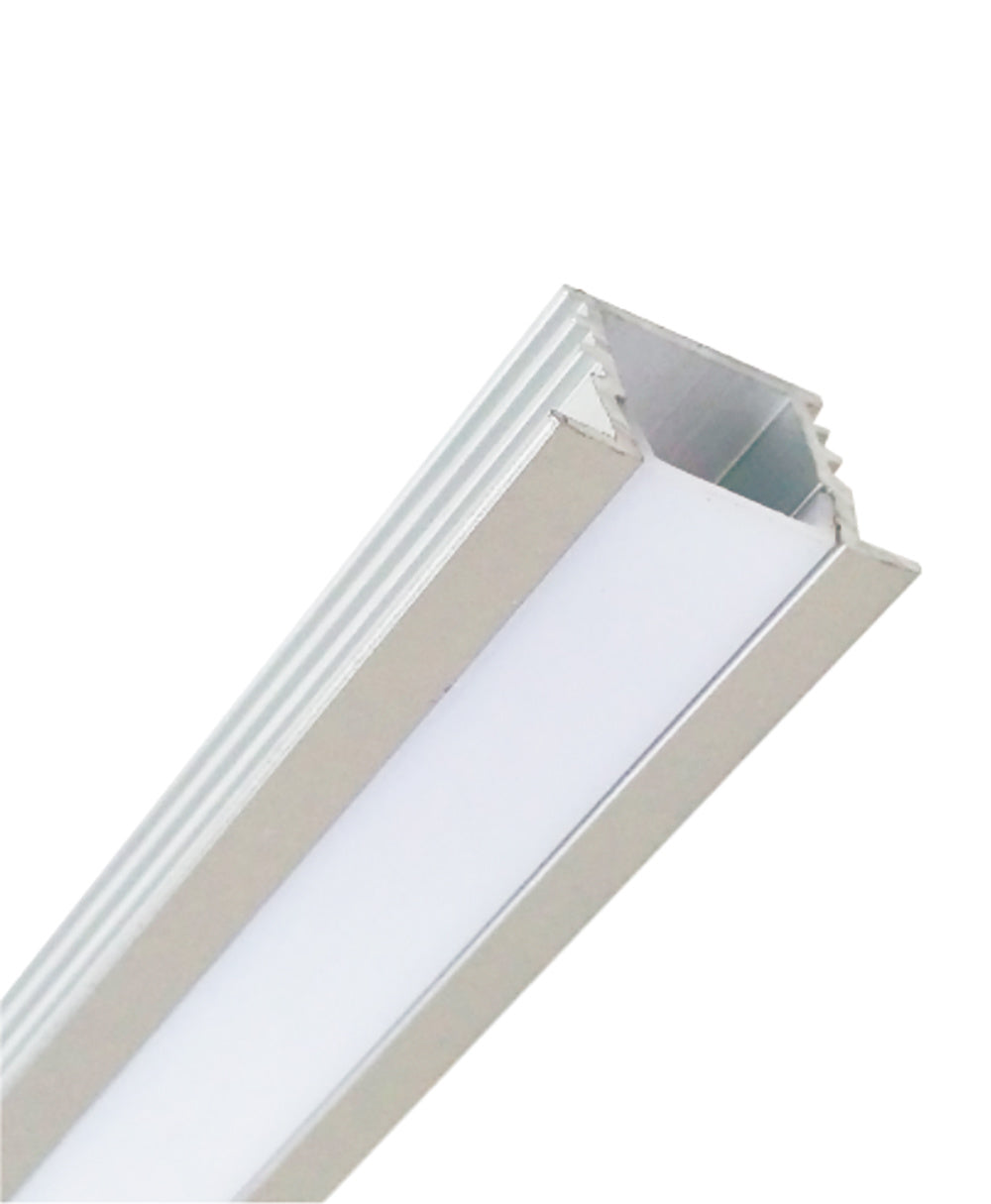 10ft. Aluminum LED W Channel QC-2212 W:7/8" x D:1/2" ID:7/16"