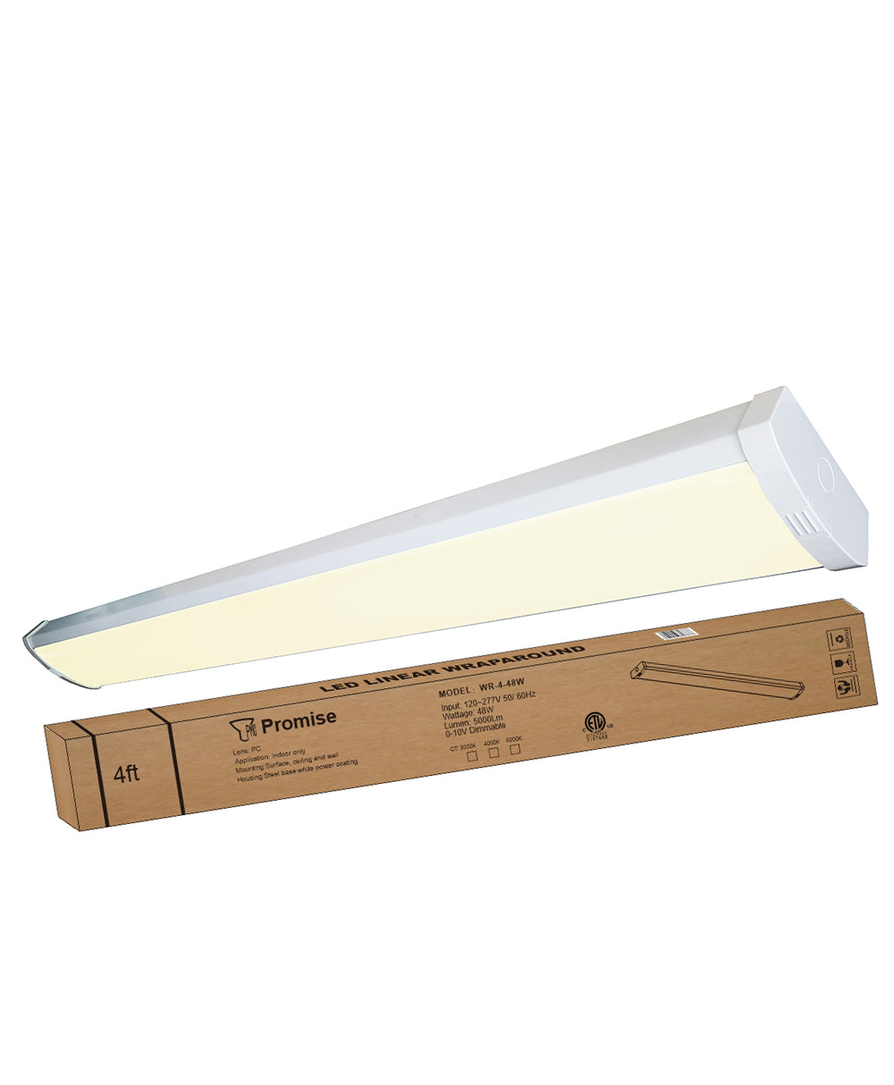 LED 4ft. Linear Wraparound Light 122~277V 48W- WR-4-48W